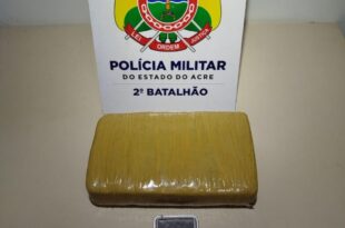 Dando sopa: PM apreende 1 quilo de skunk em casa abandonada em Rio Branco