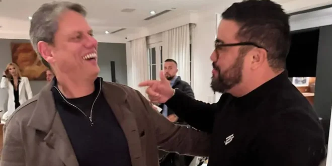 Prato indigesto: Tarcísio jantou com empresário do funk investigado por ligação com o PCC