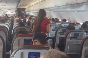 Aqui não: pastora mirim faz pregação durante voo e é contida por comissários