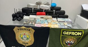 Ação conjunta da Polícia Civil e Gefron desarticula depósito de drogas no interior