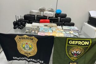 Ação conjunta da Polícia Civil e Gefron desarticula depósito de drogas no interior