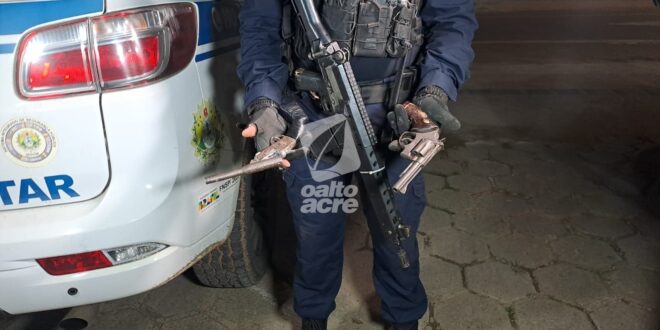 Violência em Rio Branco: cerco policial termina com quatro detidos após assalto a mercearia