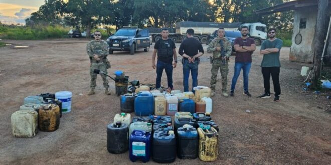Polícia Civil prende homem em flagrante por comércio clandestino de combustível