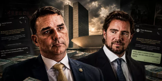 Flávio Bolsonaro que sempre conseguiu escapar da Justiça por seus vínculos com milicianos, tomba por receber dinheiro de um banqueiro mafioso