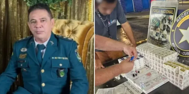 Tenente-coronel de RO tenta entrar no Brasil com mais de 300 remédios para emagrecer e é preso