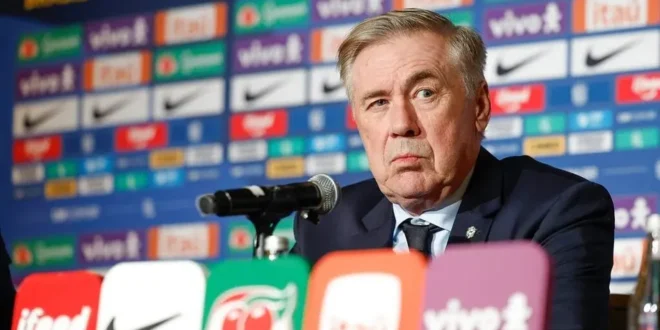 Ancelotti diz que Neymar pode jogar, ficar no banco ou nem entrar em campo durante a competição
