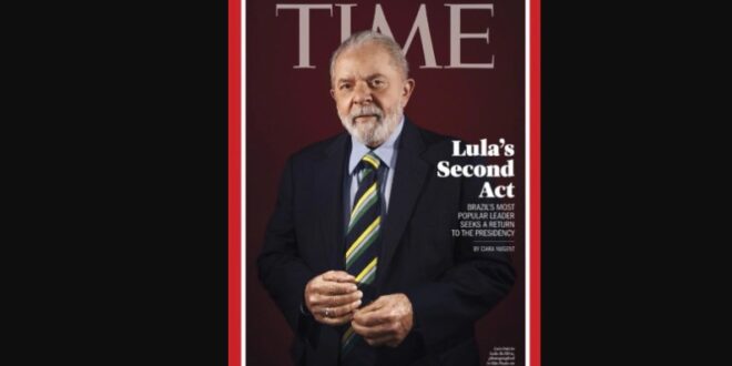 Lula é a capa da semana do Times, enquanto a oposição bebe detergente
