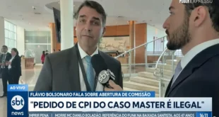 “CPI do Banco Master é ilegal”, disse Flávio Bolsonaro em março