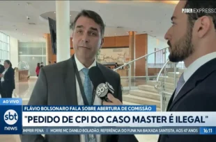 “CPI do Banco Master é ilegal”, disse Flávio Bolsonaro em março