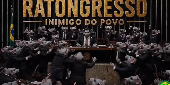 Ratolumbre: campanha Congresso inimigo do povo vai às ruas
