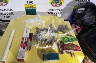 Policiais são recebidos a tiros em bocada de drogas no interior