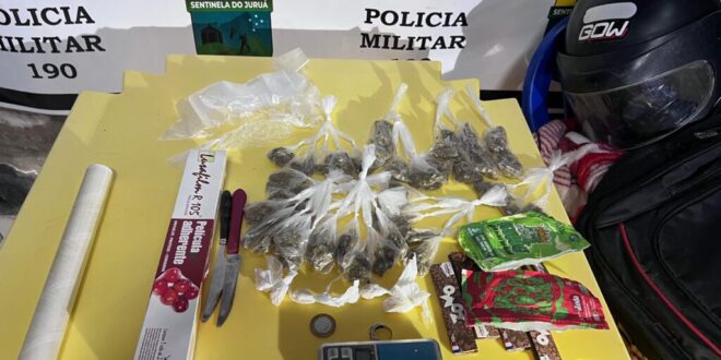 Policiais são recebidos a tiros em bocada de drogas no interior