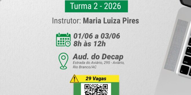 Governo oferece últimas vagas para curso de fluxograma voltado a servidores estaduais