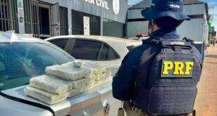 Casal sai da fronteira com a Bolívia com carro recheado de skunk para cair nas mãos da polícia em Senador Guiomard
