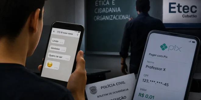 Rapaz recebe mensagens sexuais, manda Pix de 1 centavo e descobre que era seu professor de ética