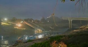 Ponte inaugurada há menos de três anos desaba em Sena Madureira e deixa feridos