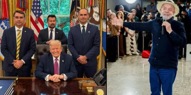 Flávio e Eduardo Bolsonaro sinalizam a Trump para dar “mesmo destino de Maduro” a Lula