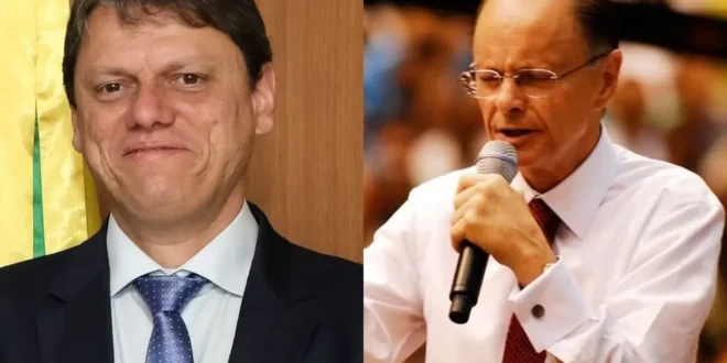Como Tarcísio explica deixar o consignado com o banco de Edir Macedo?