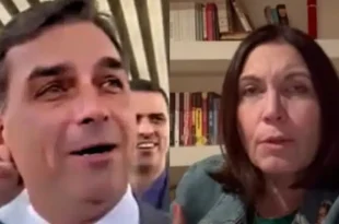 Flávio Bolsonaro passa vergonha ao convidar Bia Kicis para ser vice em sua chapa