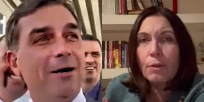 Flávio Bolsonaro passa vergonha ao convidar Bia Kicis para ser vice em sua chapa
