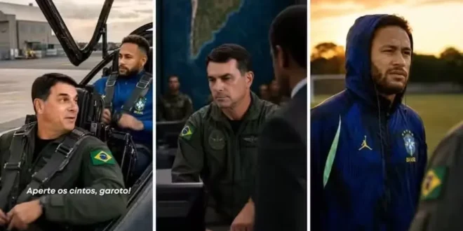 Quis fazer gracinha e se deu mal: Flávio Bolsonaro usou Neymar em vídeo de IA sem autorização e equipe do jogador reage