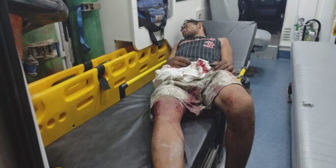 Tentativa de roubo no SAMU acaba com um preso e outro baleado