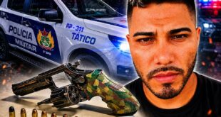 Suspeito de participação em homicídio é preso com revólver e mandado de prisão em aberto
