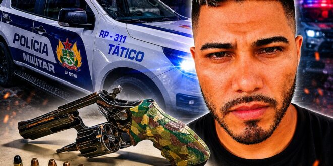 Suspeito de participação em homicídio é preso com revólver e mandado de prisão em aberto