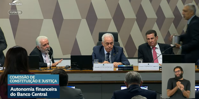 Mais um golpe: CCJ do Senado aprova autonomia financeira do Banco Central