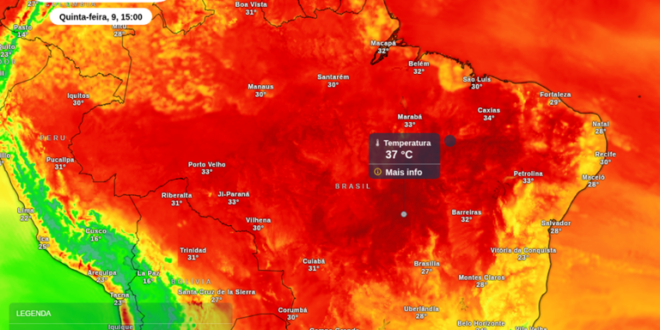 Em pleno inverno, calor anômalo atinge o Brasil com temperaturas de quase 40°C