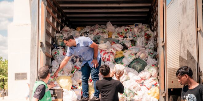 Entrada Solidária registra 84 mil ingressos trocados e arrecada cerca de 160 toneladas de alimentos em 12 horas