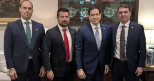 Marco Rubio revela que tarifaço de Trump é para ajudar Flávio Bolsonaro nas eleições