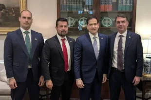 Marco Rubio revela que tarifaço de Trump é para ajudar Flávio Bolsonaro nas eleições