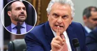 Extremos se atritam: Caiado compara Eduardo Bolsonaro ao Pateta
