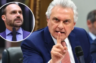 Extremos se atritam: Caiado compara Eduardo Bolsonaro ao Pateta