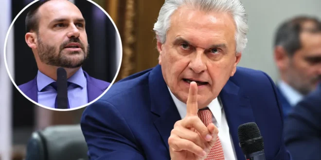 Extremos se atritam: Caiado compara Eduardo Bolsonaro ao Pateta