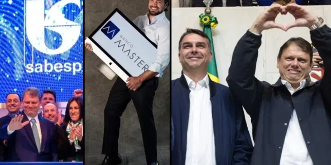 Ambipar: as notas fiscais de Flávio Bolsonaro e o elo com Vorcaro e Tarcísio na privatização da Emae e Sabesp