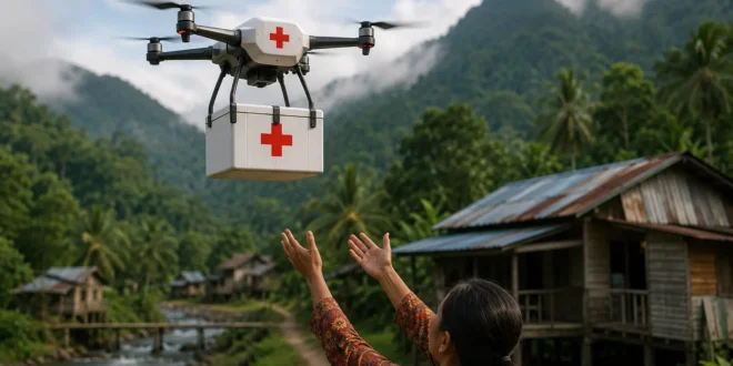 Malásia testa entrega de medicamentos por drones em áreas remotas