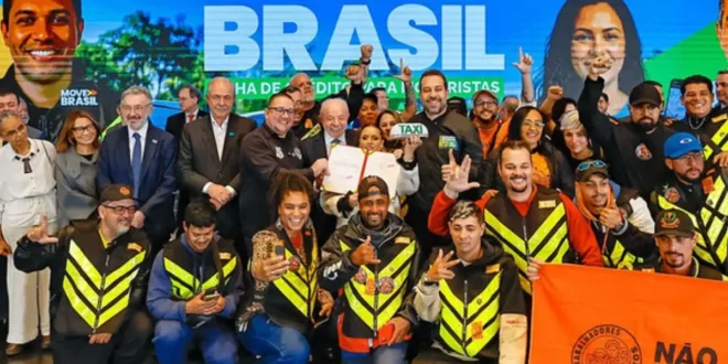 Move Brasil: Lula lança linha de crédito para entregadores e mototaxistas