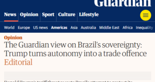 Trump transforma autonomia do Brasil em delito comercial, diz The Guardian sobre tarifas