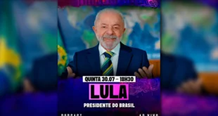 Lula participa do podcast Inteligência Ltda nesta quinta-feira (30)