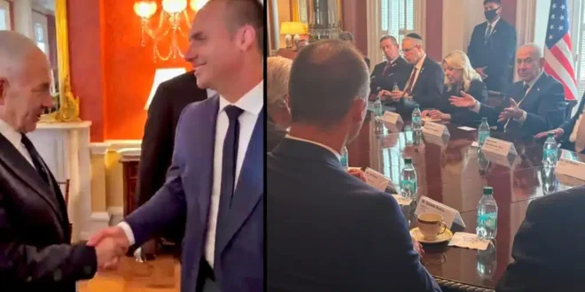 Eduardo Bolsonaro participa de ato em que Netanyahu convoca evangélicos para “guerra de civilizações”