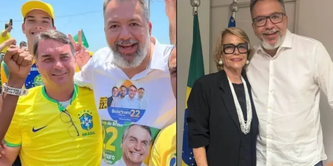 Mãe de Flávio Bolsonaro será suplente de Márcio Canella que é ligado com a milícia