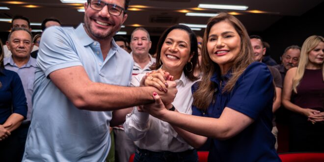 Primeira chapa feminina ao governo do Acre reúne Mailza Assis e Jéssica Sales em coletiva de imprensa