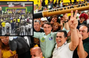 Colecionando fiascos: Flávio Bolsonaro esconde fracasso de público em novo ato em BH