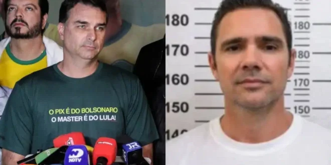Com proteção de Mendonça: Flávio Bolsonaro mentiu sobre contrato de Dark Horse e diz que Vorcaro é “página virada”
