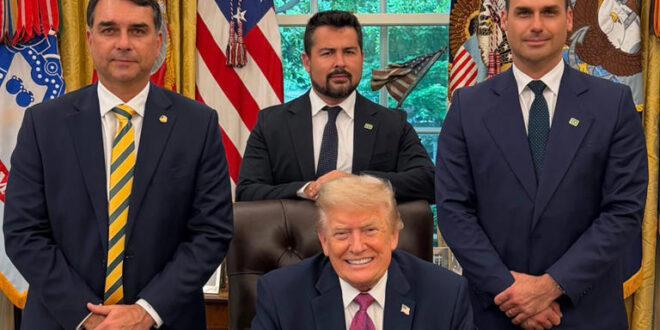 Em inglês, Eduardo Bolsonaro incita Trump a atacar o Brasil e prender Lula: “seguindo passos de Maduro”