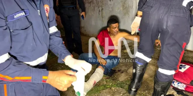 Discussão termina com homem baleado após atacar irmão policial militar