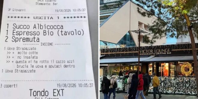 Em restaurante na Itália, garçom pede para o Chef cuspir em prato de brasileira