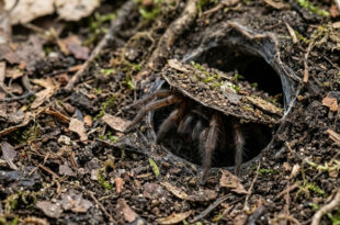Inteligência animal: aranha constrói porta secreta para emboscar presas